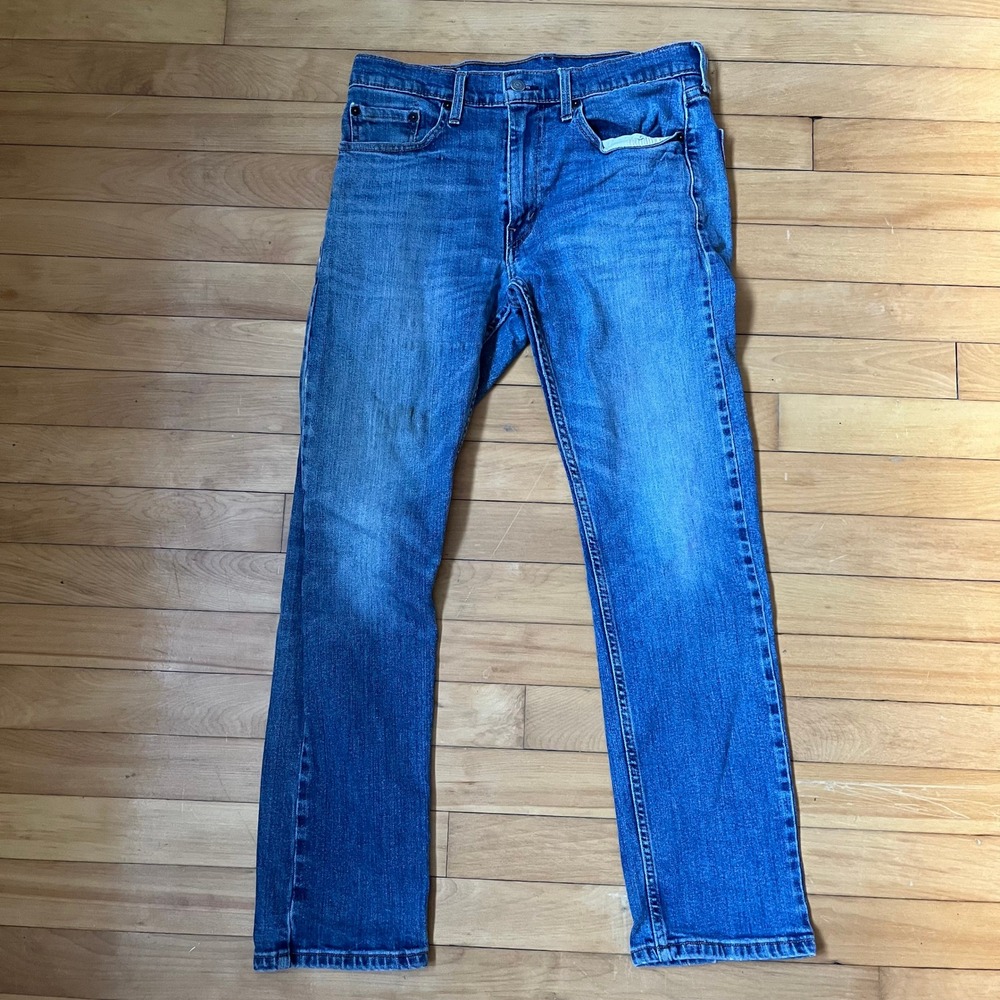 Levis 5143 Straight Fit Mens Jeans Medium Wash Blue Denim 31x30